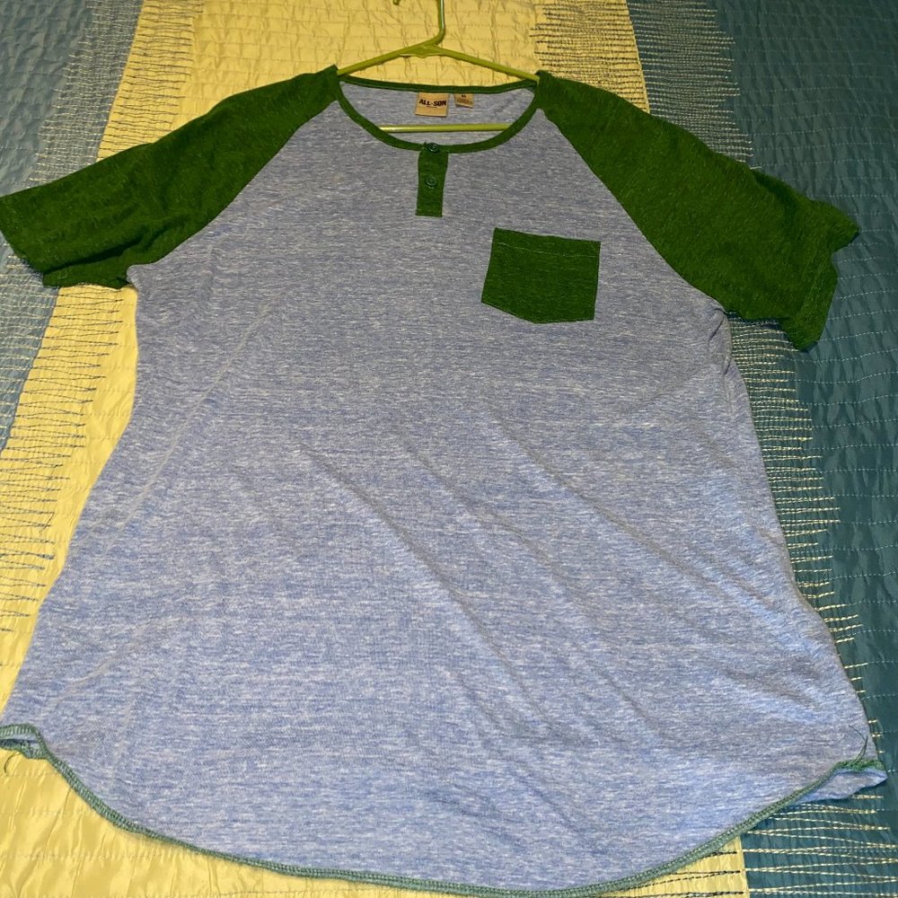 Urban Outfitters Henley Short Sleeve Tee Shirt